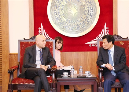 Bộ trưởng Nguyễn Ngọc Thiện tiếp Đại sứ Italia tại Việt Nam